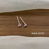 Pendientes de Tachuela Coloridos con Circonita, Aguja de Plata, para Hélice Auricular, Amigables con el Oído, No Necesitan Quitarse, Pendientes Versátiles