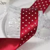 Cinta de poliéster con puntos, cinta de lunares brillantes de una sola cara, accesorios para el cabello DIY para niños, material para moños, caja de regalo, bolsa para envolver ramos