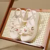 Nuevas Sandalias Florales Estilo Hada de Verano 2026 para Mujer, Zapatos Romanos de Playa con Suela Gruesa para Aumentar Altura, con Perlas, para Estudiantes para Combinar con Vestidos