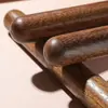 Rolo de madeira para asa de frango, rolo de massa doméstico, rolo de madeira maciça, rolo de cabeça redonda para massa de dumpling, ferramenta de panificação