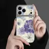 Pintura a Óleo Flores AplicÁVEL ao iPhone 16 Capa de Celular à Prova de Queda 15 Pro Torna-se Instantaneamente Apple 17 Pro Max Padrão Lichia 14