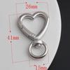 Anillo de resorte de amor aleación de zinc colgante chapado gancho de amor llavero de amor multitalle accesorios para equipaje
