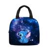 Bolsa de almuerzo Stitch de tela Oxford con dibujos animados, bolsa para conservar el calor, bolsa de aluminio para picnic, bolsa de almuerzo portátil