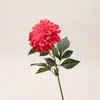 Flores Artificiais Flores de Seda Flores Falsas Plantas Verdes Haste Única Dália Iridescente Estilo Modelo de Quarto Decoração Macia Combinando Janela de Exibição Adereços de Fotografia Falso