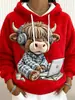 Nuevo sudadera con capucha de franela para mujer para uso diario con un lindo diseño de cachorro, cómoda y casual, perfecta para otoño e invierno