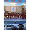 Cortina de Palha Carbonizada Retrô Cortina de Bambu Persiana Rolo Cortina de Grama Decoração Guarda-sol Divisória Cortinas de Chão a Teto para Varanda Grama Trançada Fixa,