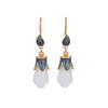 Pendientes de jade hetiano de imitación de magnolia de moda nacional 2022, colgante retro de palacio Hanfu Cheongsam, regalo para pareja y novia.