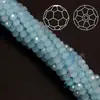 Suministro directo de fábrica 2/3/4 mm Jade Porcelana Bolas de 32 caras material para ensartar a mano cuentas de cristal cuentas de esquina multicorte