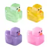 Paisagem miniatura transfronteiriça, grade de pixels que brilha no escuro, pequenas figuras de patinhos amarelos, acessórios decorativos fofos para DIY, mini enfeites