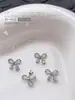 Acessórios Populares Transfronteiriços para Nail Art Laço Branco K, Fitas Versáteis em Formato de Gravata Borboleta de Metal Tridimensional, Peças para Decoração de Unhas DIY
