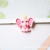 Accesorios de joyería de dibujos animados diy resina esmerilada pequeños lindos como pasador para el pelo de niños material de banda de goma
