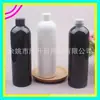 Botella blanca de 400 ml con tapa estándar, botella negra de 400 ml con tapa de rosca, botella transparente de 400 ml con tapa de giro, botella de champú y gel de ducha