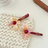 Diseño de Nicho Primaveral Pinza para el Cabello de Flores Coloridas Pinza Lateral para Flequillo Pinza para el Cabello de la Frente Accesorio para el Cabello de Pato