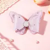 Producto semiacabado de mariposa de tela con perlas y pedrería, adorno de mariposa 3D con cuentas de satén, accesorios para el cabello para niños de bricolaje, accesorios para zapatos y sombreros