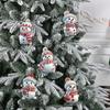 Colgante navideño de acrílico con forma de muñeco de nieve navideño, diseño navideño, directo transfronterizo