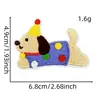 Patches Bordados de Animais de Desenho Animado, Patches Bordados de Cachorro, Apliques Termocolantes, Reparo de Furo em Jaqueta Puffer Sem Costura