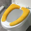 Cojín para asiento de inodoro para uso doméstico, termorregulador, antibacteriano, almohadilla adhesiva para inodoro, funda de asiento de inodoro de invierno, impermeable, secado rápido, apto para todas las estaciones