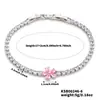 Versión coreana de joyería más vendida pulsera de estrella de cinco puntas de circón de diamante completo AAA pulsera de flor de cristal ventas directas de fábrica