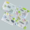 Bolsa para Documentos A4 para Estudiante Bolsa de Plástico Transparente con Cremallera A4 Bolsa Impermeable de Dibujos Animados Bolsa de Almacenamiento Tipo Cremallera