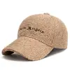 Gorra para Otoño e Invierno, Lana de Cordero, Cálida y Cortavientos, Gorra de Béisbol, Estilo Coreano, Versátil, Moderna, Gorra de Pico, Hace que la Cara Parezca Más Pequeña