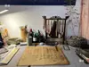 Papel Chanyi Shuxuan com Bordas Irregulares, Colorido Antigo, Semi-Bruto, Semi-Processado, Feito no Método Antigo, para Praticar Caligrafia, Letra Pequena e Estilo Retro Tradicional