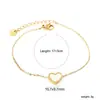 Pulseira de Corrente Fina Simples Amorosa Europeia e Americana Transfronteiriça Aço Inoxidável Exquisite Temperamento High-End Zircônia Pulseira Acessórios