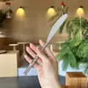 Cuchillo y Tenedor de Acero Inoxidable 304 con Mango de Bambú, Cubiertos Occidentales Creativos Estilo Hotel, Juego Doméstico de Cuchillo, Tenedor y Cuchara para Bistec 3D