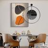 Pintura decorativa moderna de lujo para restaurante, con reloj, mural para sala de estar, mesa de comedor, pintura de pared combinada, fondo de belleza, pintura colgante de pared