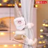 Hebillas Decorativas para Cortinas de Navidad Nuevas Transfronterizas Abrazaderas de Cortina de Terciopelo de Navidad Muñeco de Nieve Decoración del Hogar