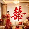 Decoración para Habitación de Boda Carácter Xi Grande de 1.5 Metros Suministros de Boda Boda de Recién Casados Habitación Principal Tridimensional Arreglo de Pegatinas de Carácter Xi
