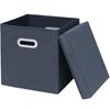 Caja de Almacenamiento de Tela No Tejida Directa de Fábrica Sin Tapa Caja de Almacenamiento Plegable Caja de Almacenamiento para Cajón de Armario Almacenamiento de Ropa Interior