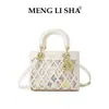 2026 Nuevo Bolso de Mano de Moda Bordado Estilo Lady Diana Versátil Gran Capacidad Hombro Cruzado Tote Bolso de Mujer