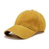 Gorra de béisbol lavada de algodón transfronterizo, gorra de béisbol suave de color liso, gorra parasol, logotipo bordado al por mayor