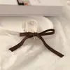 Scrunchie de Tecido com Pérolas Feito à Mão com Design Gracioso, Elástico de Alta Elasticidade para Rabo de Cavalo, Acessório de Cabelo para Mulheres