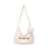 Venta al por mayor nueva moda casual bolso de hombro para damas bolso de mensajero para estudiantes para clase compras bolso de mensajero simple con letras
