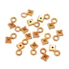 Dijes para Colgantes de Corazón, Flor, Animal, Estrella, Hoja, Pimienta, Hechos por Ti Mismo, Acero Inoxidable Chapado en Oro Real Ecológico, Joyería