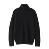Suéter de Cachemira Otoño e Invierno Igual que Faye Wong Nuevo para Mujer Cuello Alto Medio Estilo Perezoso Holgado Suéter de Lana Tejido Camiseta Base