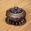 Queimador de incenso de placa colorida de liga de Nepal queimador de incenso de sândalo oito tesouros oito auspiciosos Queimador de Aroma quarto Buda ornamentos para cerimônia do chá