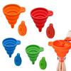 Funil de Silicone de Grau Alimentício Pronto para Uso para Cozinha Armazenamento Conveniente, Funil de Óleo de Silicone, Funil de Vinho, Funil Dosador, Antibacteriano e Seguro
