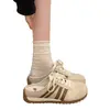 Zapatillas de entrenamiento alemanas, medias zapatillas de punta cerrada, para mujer, para usar al aire libre, novedad de verano, artículo popular, casual, versátil, ligeras, sin cordones, zapatillas de plataforma para personas perezosas