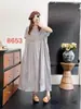 Vestido de Manga Corta para Mujer, Estilo Bosque Retro, Resistente, Floral Tridimensional, Lindo y Suave, Algodón, Oversize, Artístico