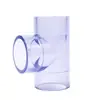 Suministro de fabricantes T transparente de UPVC T reductora transparente de PVC accesorios para tuberías de plástico al por mayor