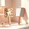 Espejo Cuadrado Portátil con Efecto Ola de Agua Galvanizado de Venta Caliente Transfronterizo, Unilateral de Alta Definición para Retoques de Maquillaje, Espejo Pequeño Portátil de Regalo de Belleza Personalizable
