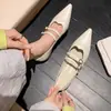 Sapatos Mary Jane em pele de ovelha estilo francês com salto oculto para mulheres, novos sapatos de sola única da moda estilo coreano 2026 com bico fino e abertura rasa