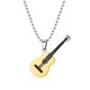 Transfronterizo para Europa y Estados Unidos, música popular, colgante de guitarra, regalo para amantes, moda, colgante de pareja, collar, suministro directo de fabricantes