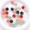 Venta Caliente Agujero Recto Bola de Flor Redonda Mezcla de Cuentas de Diamante Adecuado para Accesorios de Joyería DIY Materiales