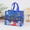 Sacolas de Presente para Véspera de Natal com Estampa Dourada, Sacolas de Compras Não Tecidas, Sacolas de Presente para Eventos Transfronteiriços, Sacolas para Doces de Halloween