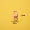 Chaveiro Fivela de Porta Giratória em Forma de U Pingente de Boneca Acessório DIY Liga de Zinco 33mm Pequena Fivela de Porta