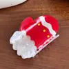 Nuevo Clip Navideño Copo de Nieve Árbol de Navidad Papá Noel Accesorios para el Cabello Brillo Fino Atmósfera Festiva Pinza para el Cabello de Niña
