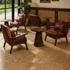 Sillón individual para salas de estar pequeñas, juego de mesa y sillas de ocio para balcón, silla para dormitorio de hotel y casa de huéspedes, estilo vintage
